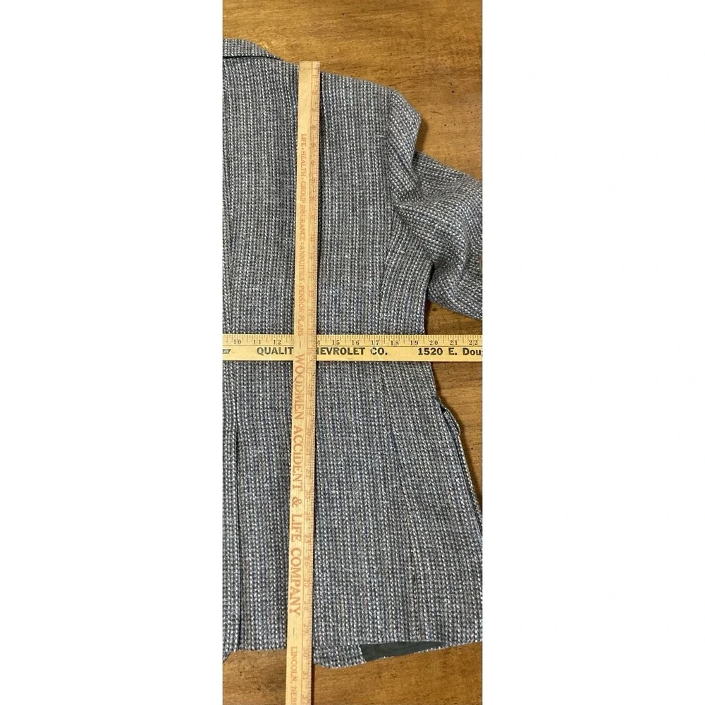 Vintage Woodmere 100% Wool Tweed Blazer 41R Elbow Patch Grandpa Preppy Coat‎